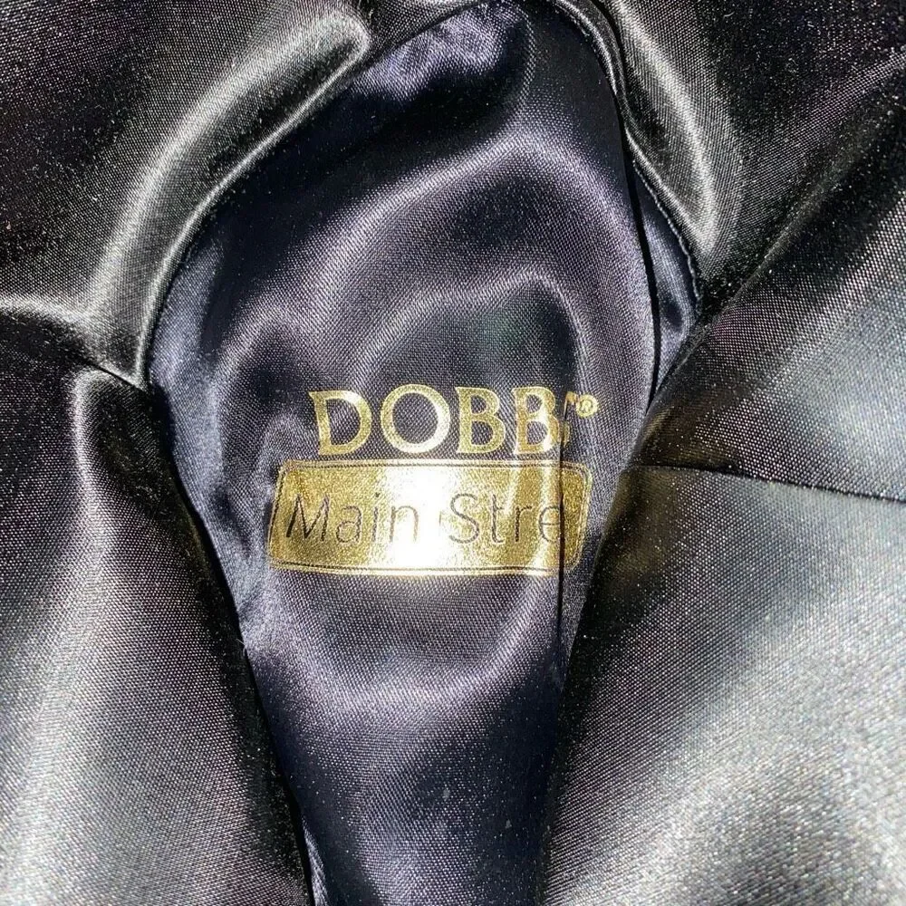 Dobb Main Street men M 100% wool Felt Fedora w/satin accent ribbon brown